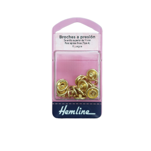 Snap Buttons 11mm Gold