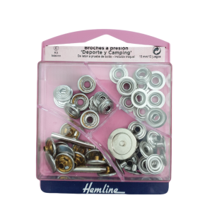 Snap Buttons 15mm Silver