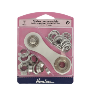 Hemline Eyelets 10,5mm Nickel
