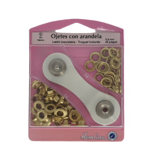 Hemline Eyelets 5.5mm Gold
