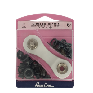 Hemline Eyelets 8,7mm Black