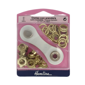Hemline Eyelets 8,7mm Gold