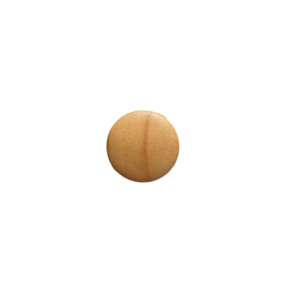 15mm Beige Wood Buttons x 6 pcs