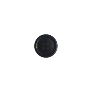 18mm Black Plastic Buttons x 6 pcs