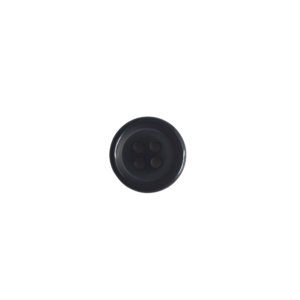 19mm Black Plastic Buttons x 6 pcs
