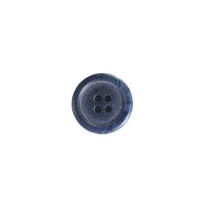 20mm Blue Plastic Buttons x 6 pcs