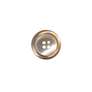 21mm Beige Plastic Buttons x 6 pcs
