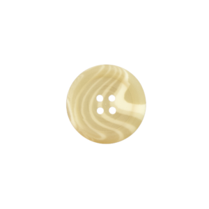 25mm Beige Plastic Button x 6 pcs