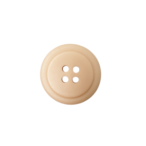 28mm Beige Plastic Buttons x 6 pcs