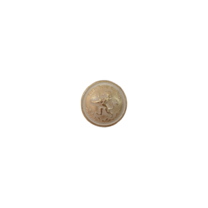 Button Gold Metallic 15mm Code 494 x6 pcs