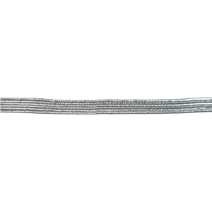 Flat silver elastic 05mm